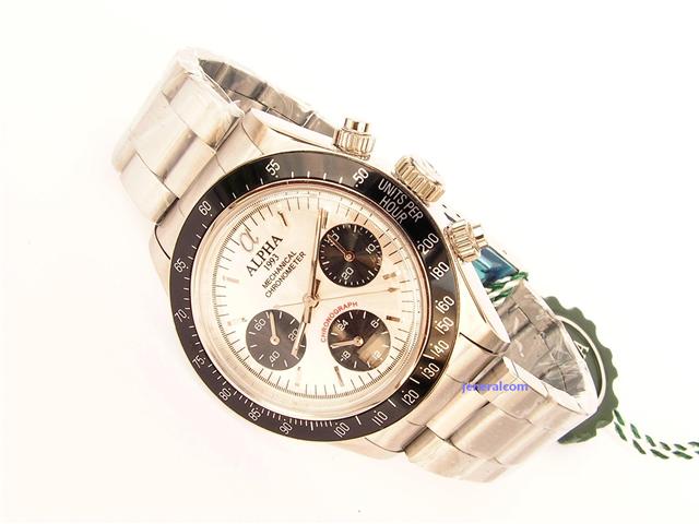 Orologio ALPHA Cronografo Carica Manuale (Style Day-tona Paul Newman)