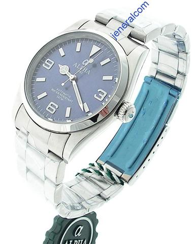 Orologio Meccanico Automatico ALPHA Explorer I Quadrante Blu 