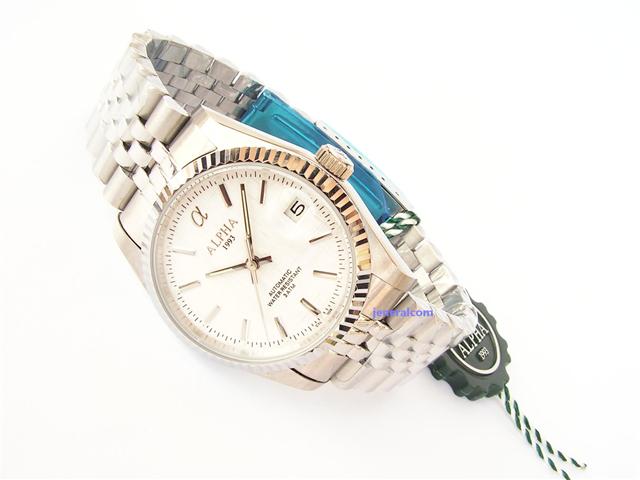 Orologio Date Quadrante Bianco Guilloché