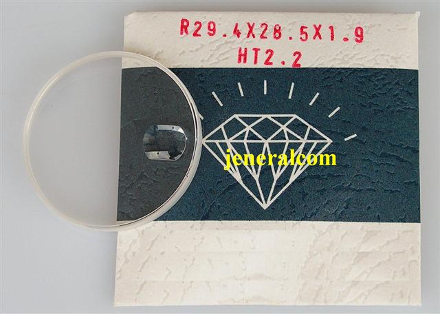 Vetro zaffiro per Orologio Rolex, Tudor diametro mm. 29,4