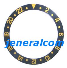 Lunetta per Orologio ROLEX Explorer e GMT Submariner nero e dorata