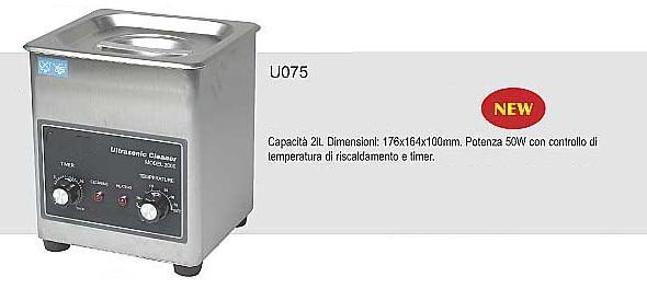 Vasca ad Ultrasuoni Capacità 1,6 lt