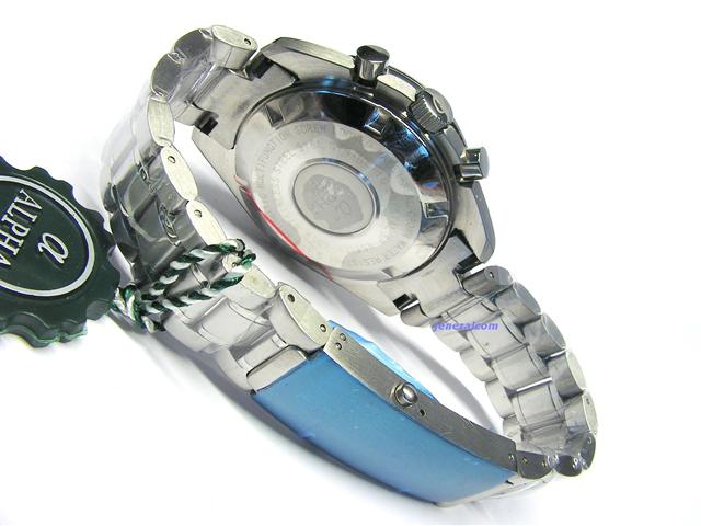 ALPHA SPEEDMASTER MOONWATCH Acciaio INOX 316-L Quadrante Silver Lunetta Acciaio