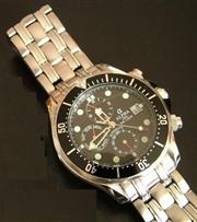 ALPHA Seamaster Diver Quadrante Nero  Ghiera Nera