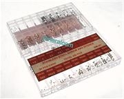 Assortimento in Scatola di viti per orologio e Gemme Strass per orologi 30 Pezzi per Tipo in totale 450 pezzi