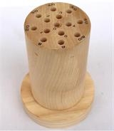 Cilindro Forato in Legno Porta Lame da Seghetto - Organizzazione e Accessibilità