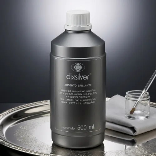Dixsilver 0,5 litri Liquido Disossidante per Argento, Brillantezza in 30 Secondi!