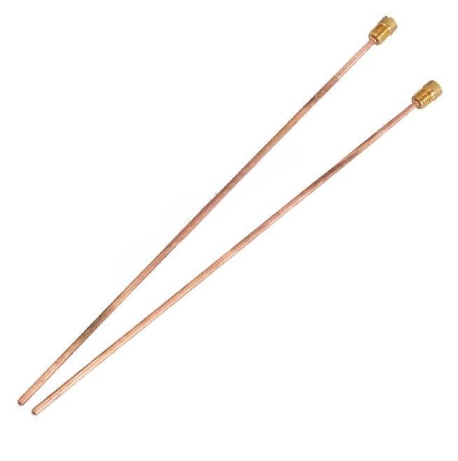 Coppia di aste per gong suoneria lunghezza 20 cm.  Coppia di aste per gong suoneria lunghezza 20 cm.