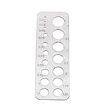 Calibro in metallo per misurazione diamanti