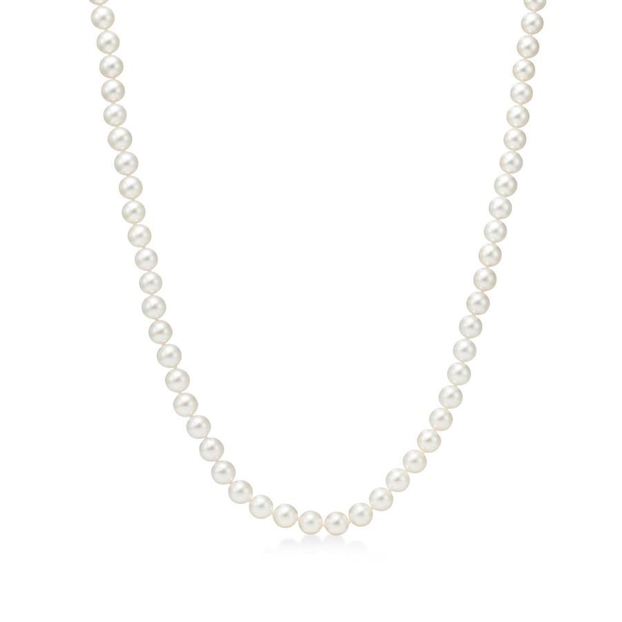 Filo di Perle Ø 8.0–8.5 mm Akoya Giapponesi AAA – Qualità Platino Filo di Perle Ø 8.0–8.5 mm Akoya Giapponesi AAA – Qualità Platino