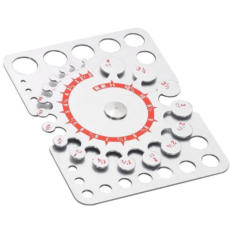 Calibro manuale per misurare castoni e diamanti Calibro manuale per misurare castoni e diamanti