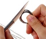 Brunitore in agata forma a lancia per lucidare.