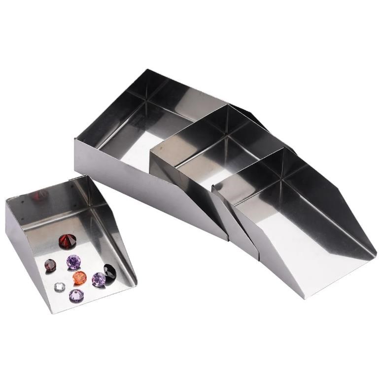 Serie di 5 Palette NERE o ACCIAIO per Diamanti e gemme Serie di 5 Palette NERE o ACCIAIO per Diamanti e gemme