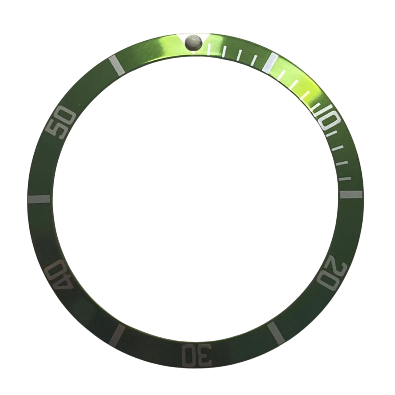 Inserto Speciale per Rolex Submariner colore Verde con vetro Esalite diametro mm 36.5 x 30.6 Inserto Speciale per Rolex Submariner colore Verde con vetro Esalite diametro mm 36.5 x 30.6