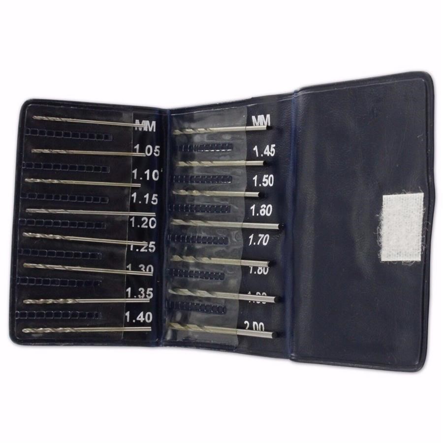 15 Punte da trapano HSS assortite da mm 1.00 a 2.00 mm 15 Punte da trapano HSS assortite da mm 1.00 a 2.00 mm