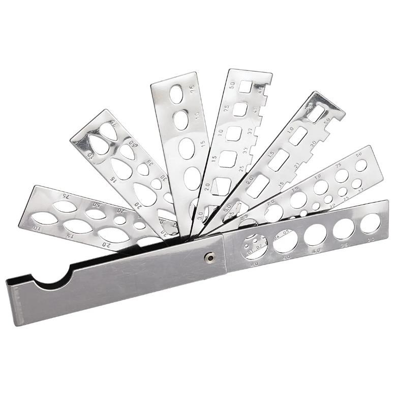 Calibro per pietre rotonde marquise baguette ovale Calibro per pietre rotonde marquise baguette ovale