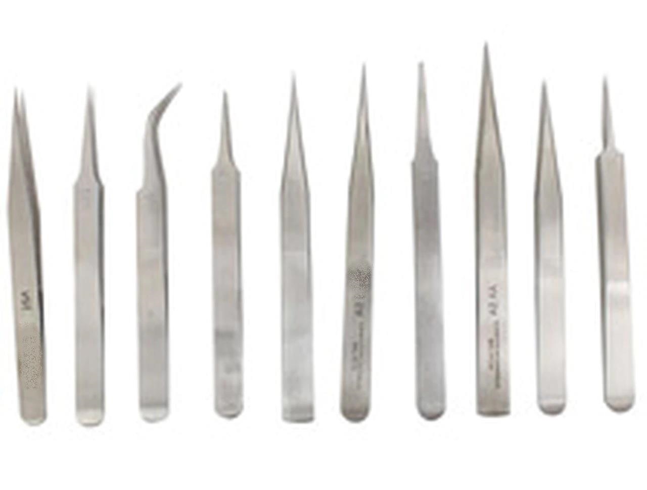 Pinzette orologiaio acciaio inox