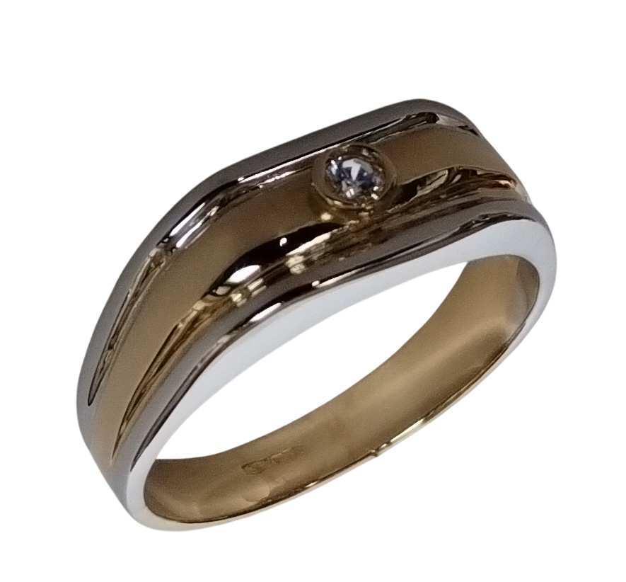 Epinki Anello Uomo Donna In Tungsteno 8mm - Rombo Oro Lucido - Gioiello Fidanzamento O Compleanno