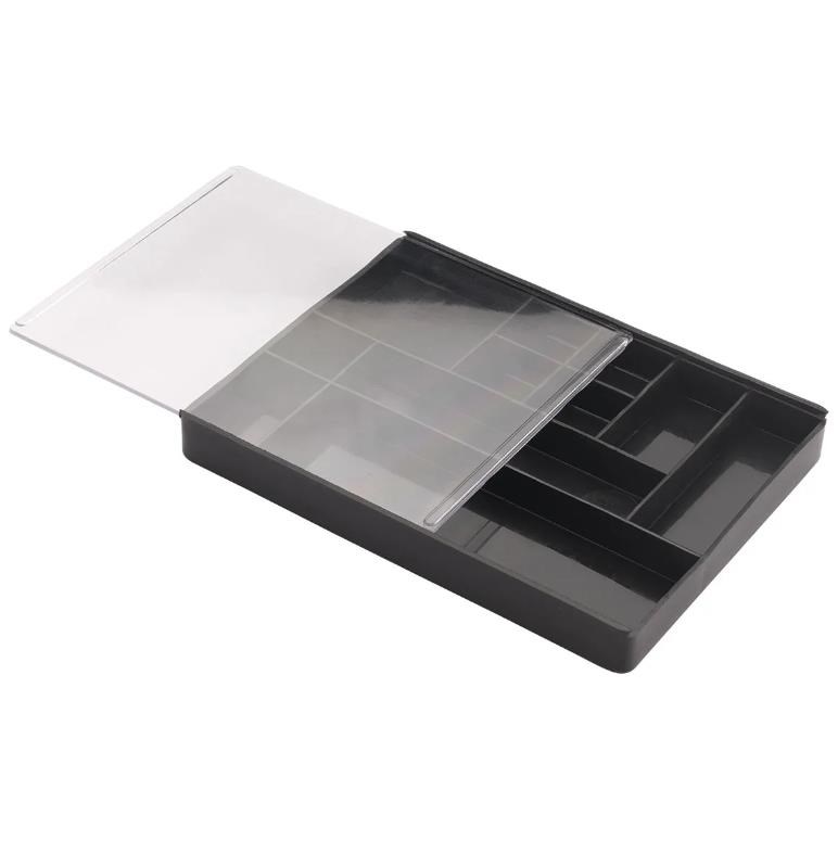 Scatola per Ripassatura Orologi con Chiusura Trasparente - 11 Compartimenti Scatola per Ripassatura Orologi con Chiusura Trasparente - 11 Compartimenti