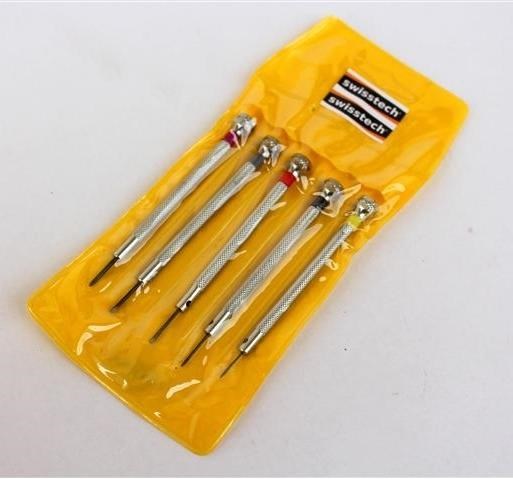 Set di 5 Cacciaviti da Orologiaio con Testa Ottagonale Girevole Set di 5 Cacciaviti da Orologiaio con Testa Ottagonale Girevole