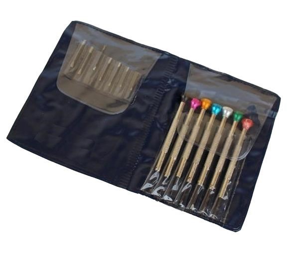 KIT di 7 cacciaviti da orologiaio con punte ricambio  KIT di 7 cacciaviti da orologiaio con punte ricambio