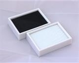 Scatola Porta pietre bianca o nera sfondo intercambiabile