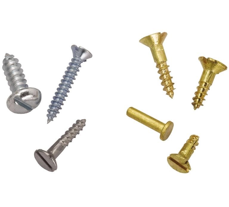 Assortimento viti miste ottone acciaio da legno casse orologi Assortimento viti miste ottone acciaio da legno casse orologi