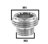 Tubo filettato in vari modelli per Corona Rolex e Tudor