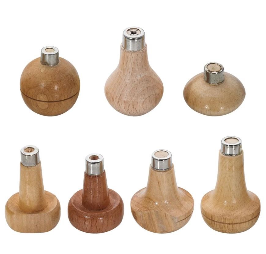 Set 6 Bulini Per Incisione Con Manico In Legno - Strumenti Per Orologeria E Lavorazione Metalli - Foto 2