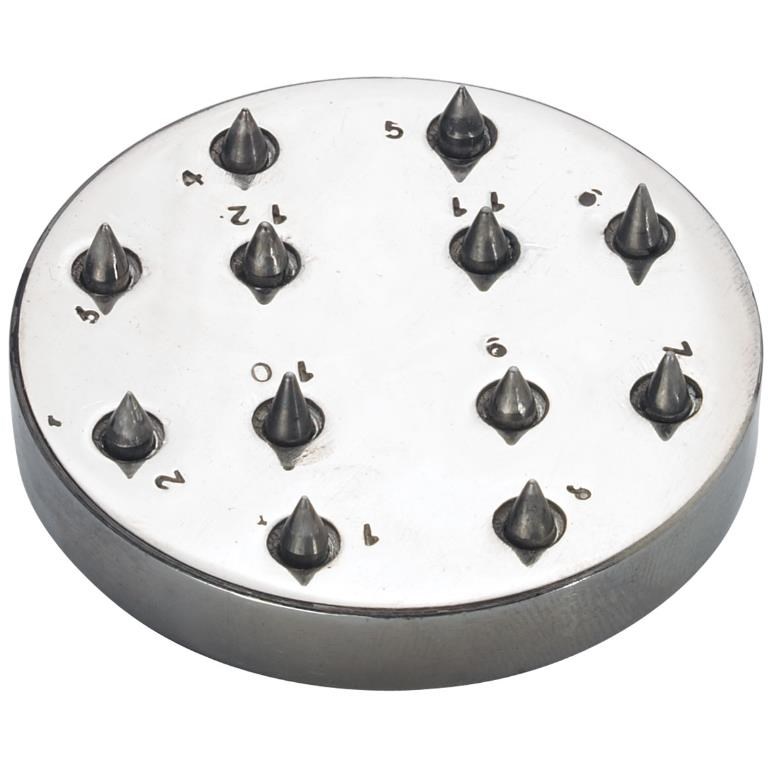 Attrezzo per Ripristinare i Granitori Palettatori con 12 Testine Sferiche in Acciaio Attrezzo per Ripristinare i Granitori Palettatori con 12 Testine Sferiche in Acciaio