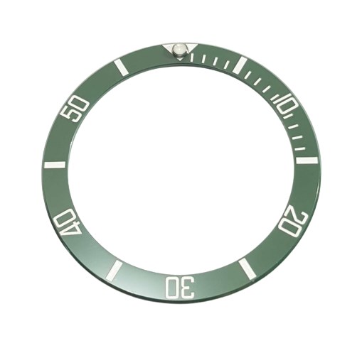 Mascherina numerata in ceramica verde per Rolex Submariner