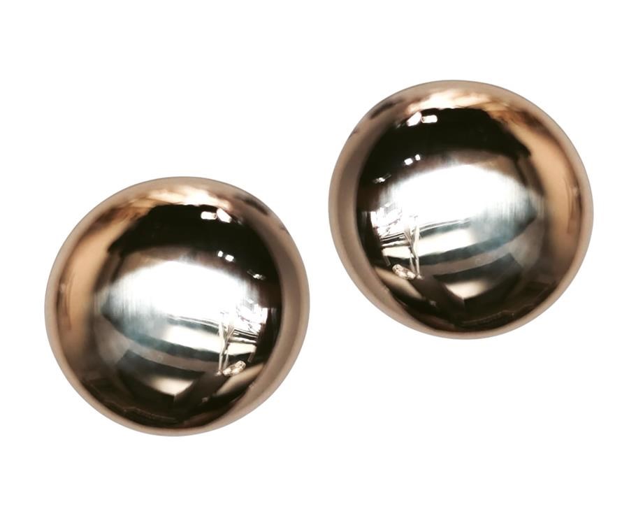 Orecchini a Bottone Lucidi in Oro Giallo 18 kt – Finitura a Specchio Ø 11.60 mm Orecchini a Bottone Lucidi in Oro Giallo 18 kt – Finitura a Specchio Ø 11.60 mm